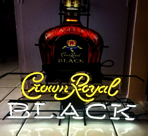 Crown Royal Black Neon Sign